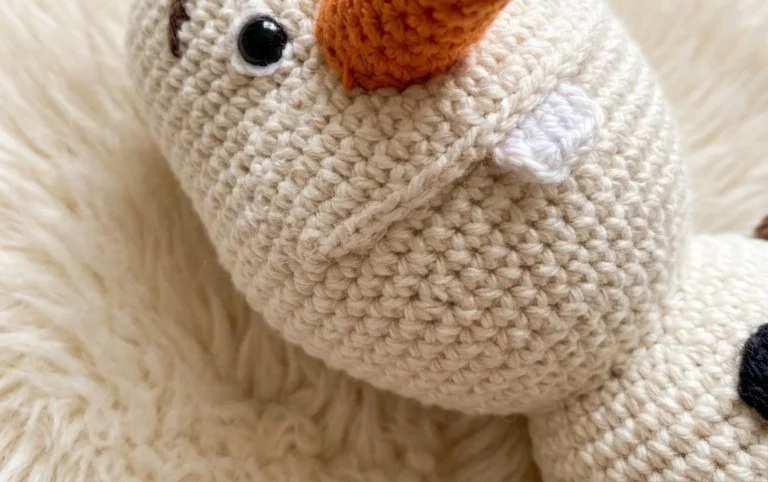 Olaf der Schneemann Häkelanleitung