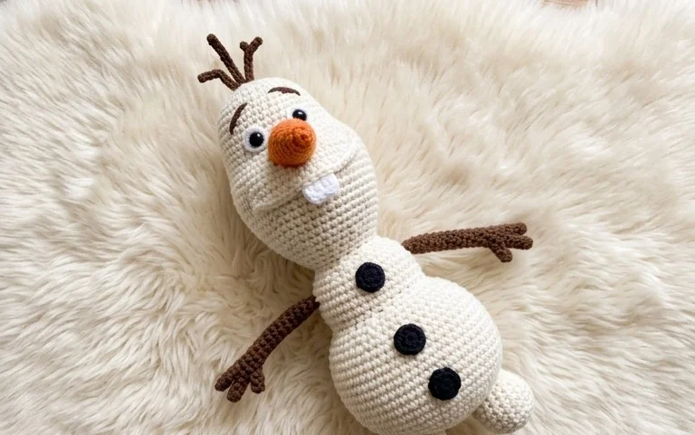 Olaf der Schneemann häkeln: Kostenlose Anleitung für Anfänger