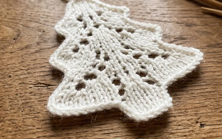 Lace Christmas Tree Ornament Free Knitting Pattern