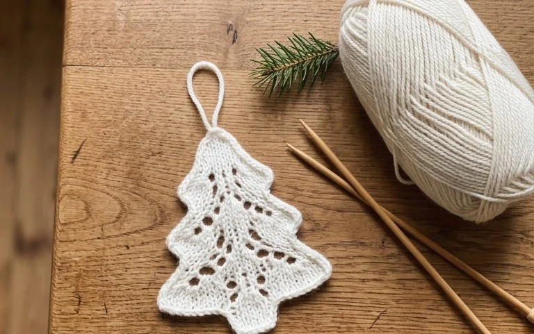 Zartes Weihnachtsbaum-Ornament: Kostenlose Anleitung