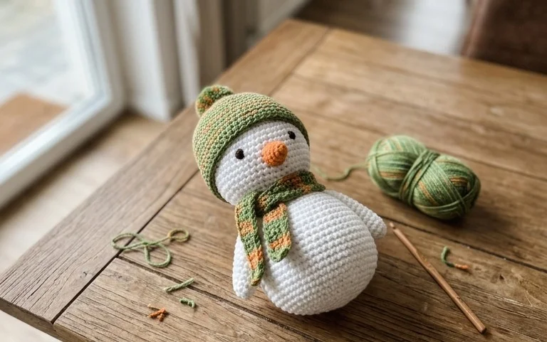 Snowman Mike Amigurumi: Kostenlose Anleitung für Anfänger