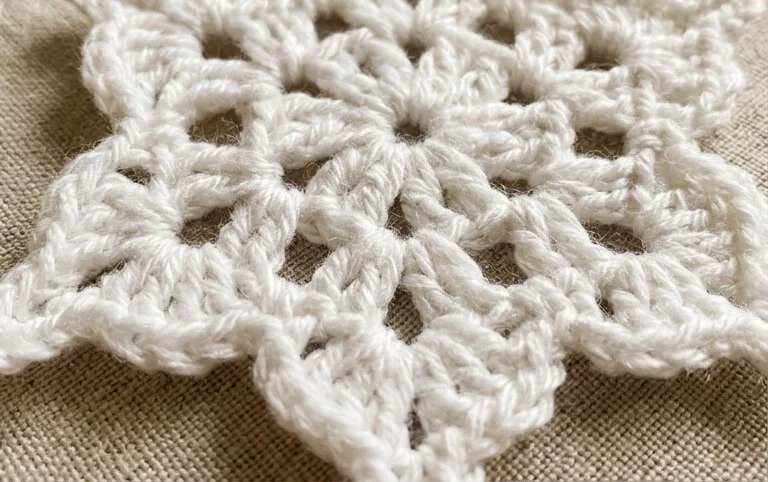 Crochet Snowflake Motif For Beginners - We Love Crochet