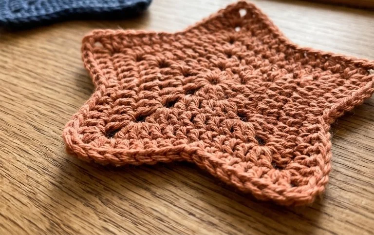 Easy Crochet Star Coaster Pattern
